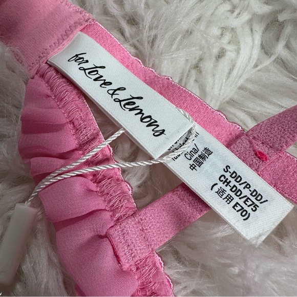 For Love & Lemons • Doreen Sequin Frilly Rose Bralette - Picture 14 of 15